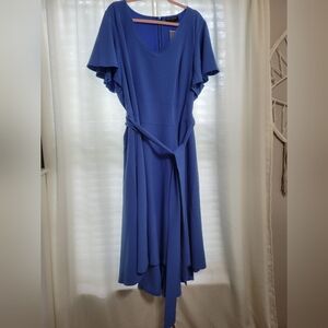Lane Bryant Asymmetrical Blue Dress